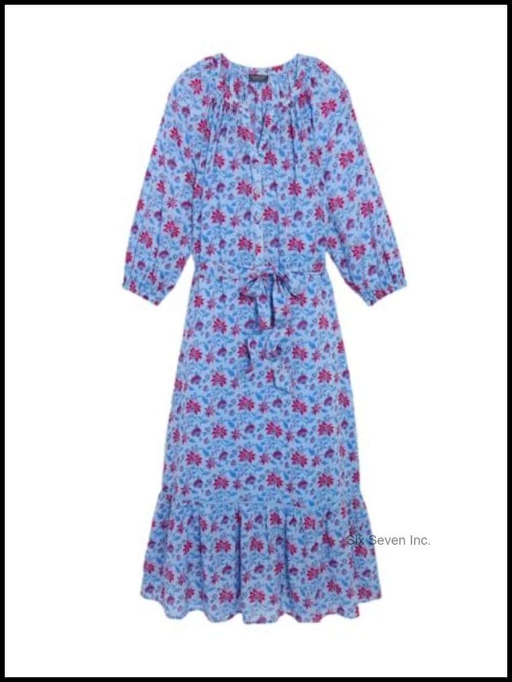 Cotton Modal Maxi A-Line Sleeveless Button Up Beach Cover Up Dress